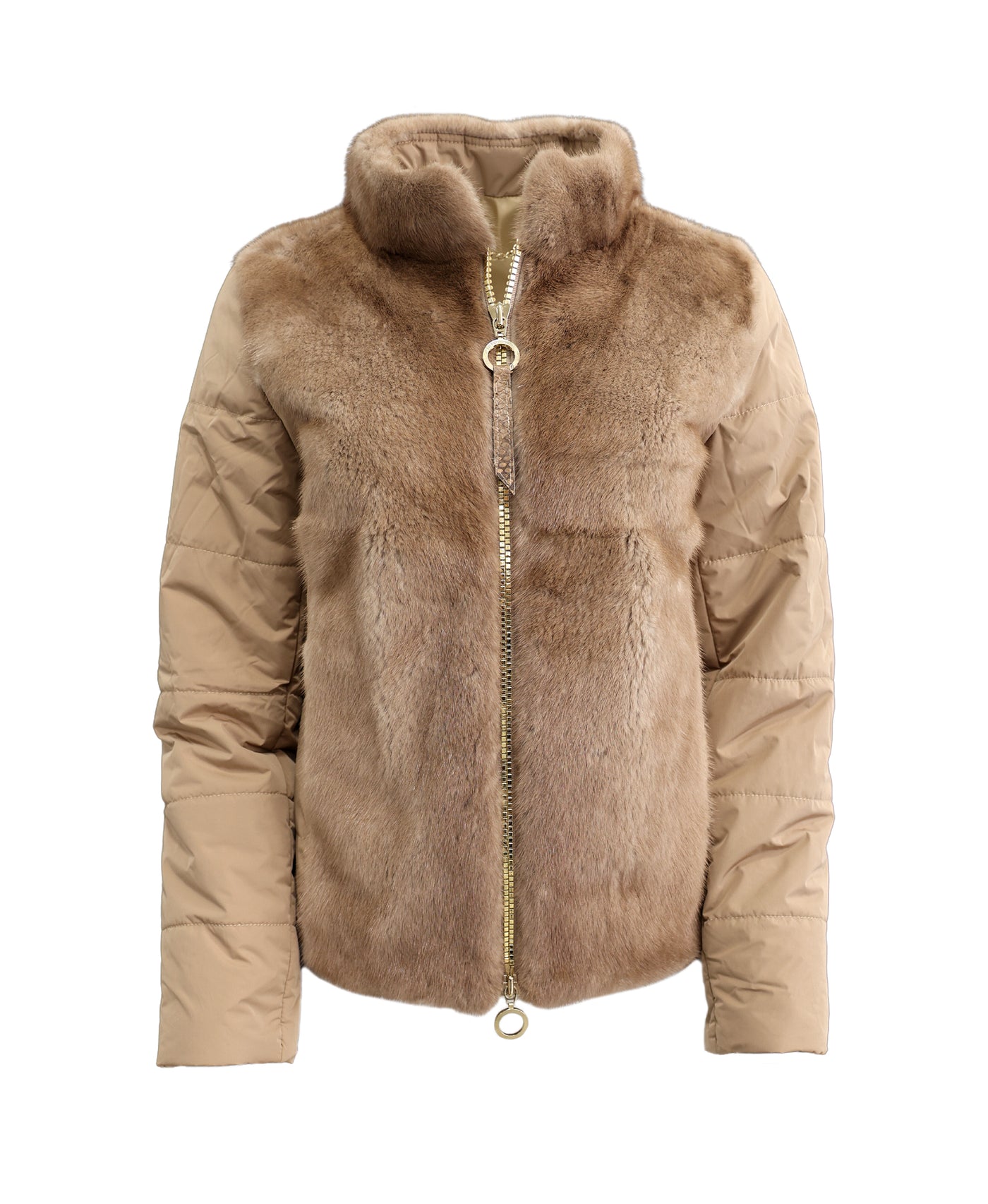 Fur & Down Puffer Jacket image 1