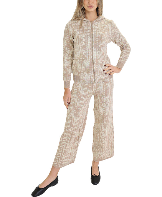 Knit Hoodie & Pant Set- 2 Pc Set view 