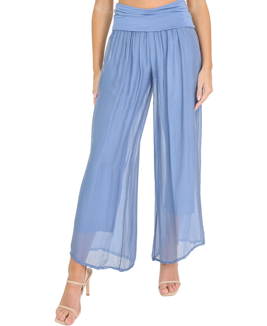 Silk Wide Leg Pants view 