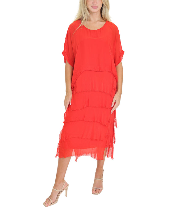 Silk Tiered Dress view 