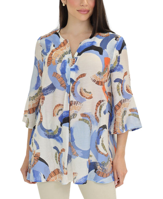 Abstract Print Blouse view 
