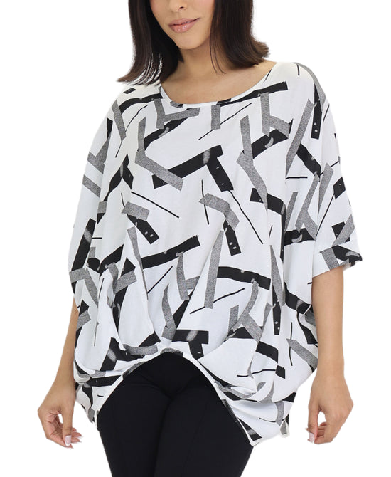Printed Hi Lo Top view 