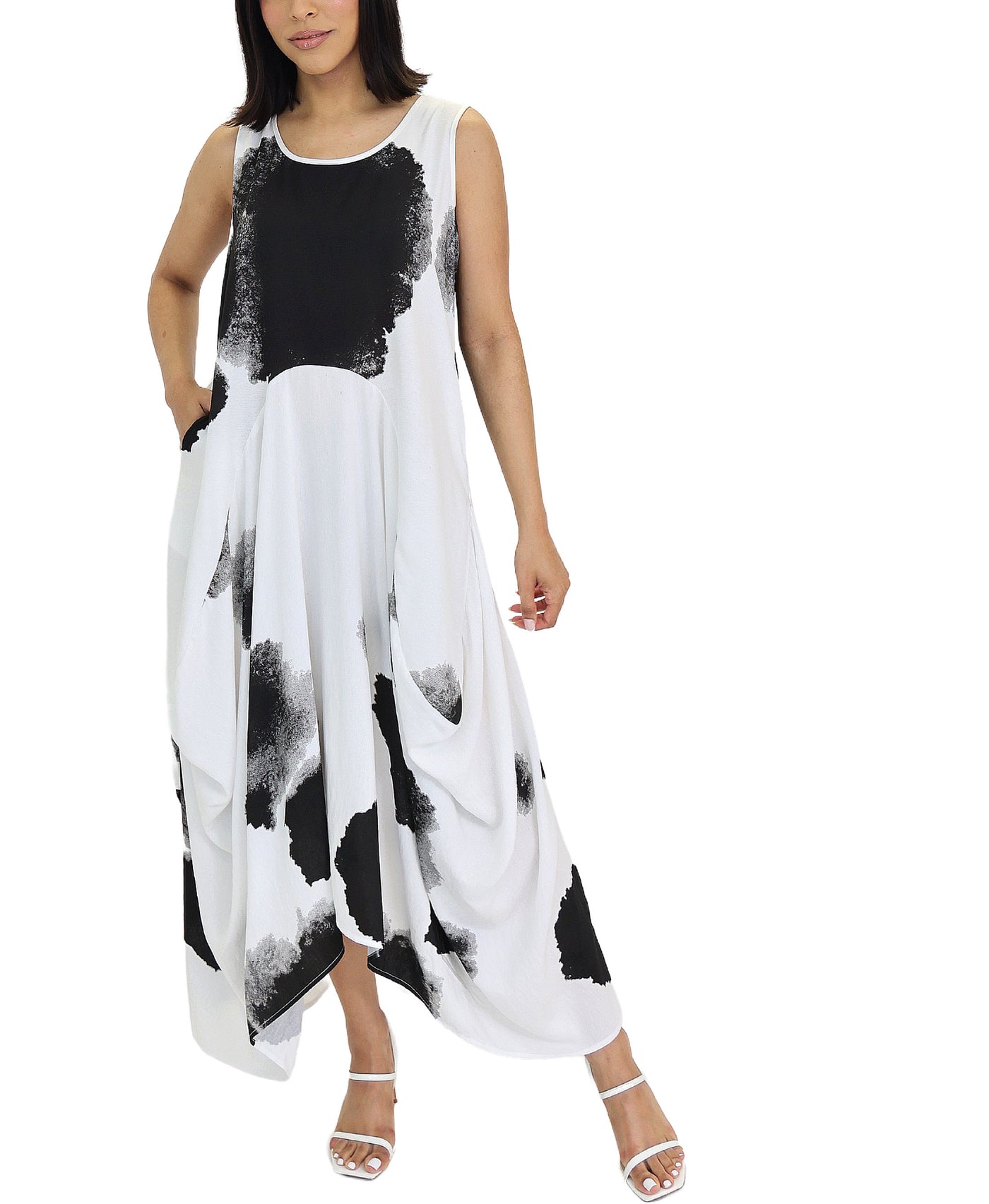 Printed Midi Dress view 1