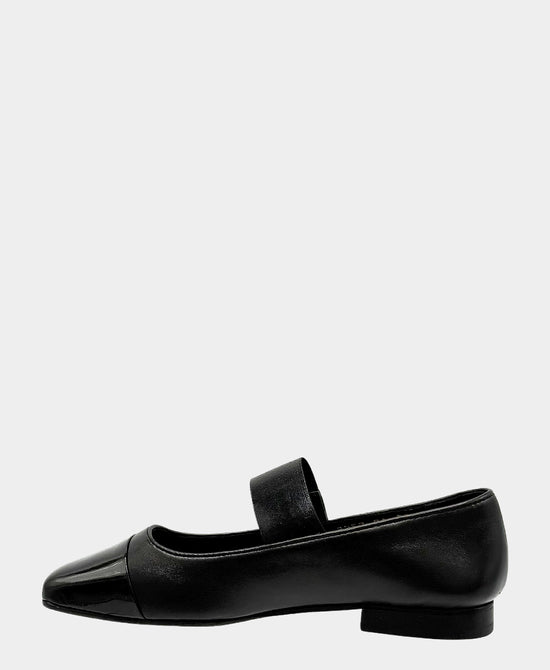 
Leather Mary Jane Flat in BLACK view 2