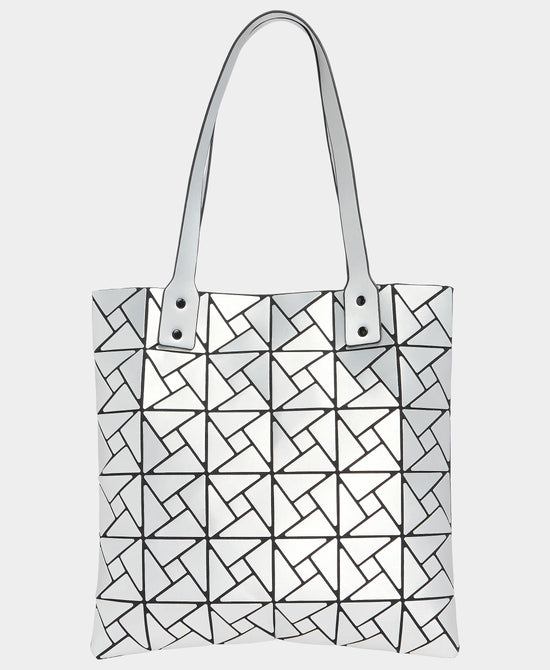 
Box Pattern Tote Bag in MATTE SILVER view 1