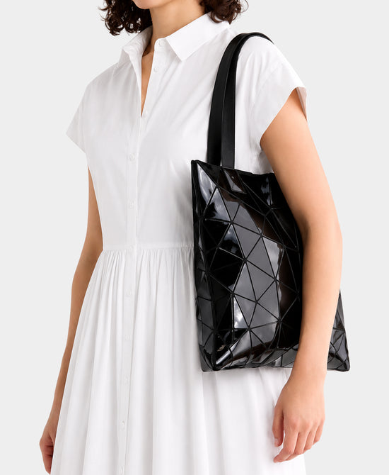 
Geometric Tote Bag in SHINY BLACK view 2