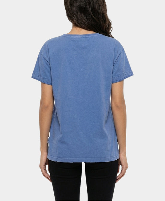 
Distressed Tee w/ Chain Detail in BLUE view 2