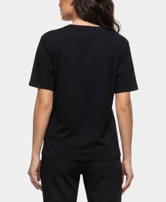 
Mesh Trim Tee in BLACK view 2