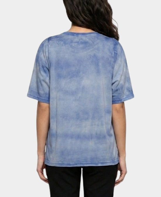 
Tee w/ Stars & Chain Detail in BLUE view 2