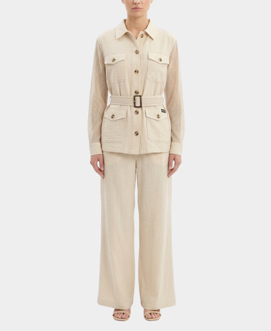 Blouse w/ Net Detail & Pants - 2 Pc Set view 1