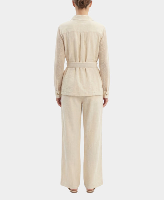 Blouse w/ Net Detail & Pants - 2 Pc Set view 2