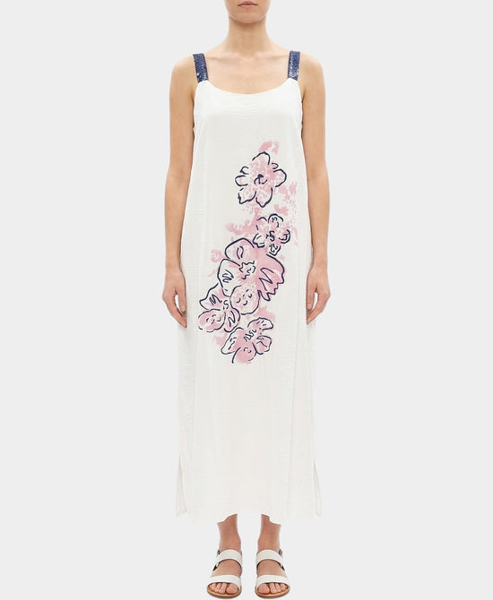 Maxi Dress w/ Printed Flower Detail view 1