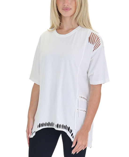 Distressed Top w/ Studs view 