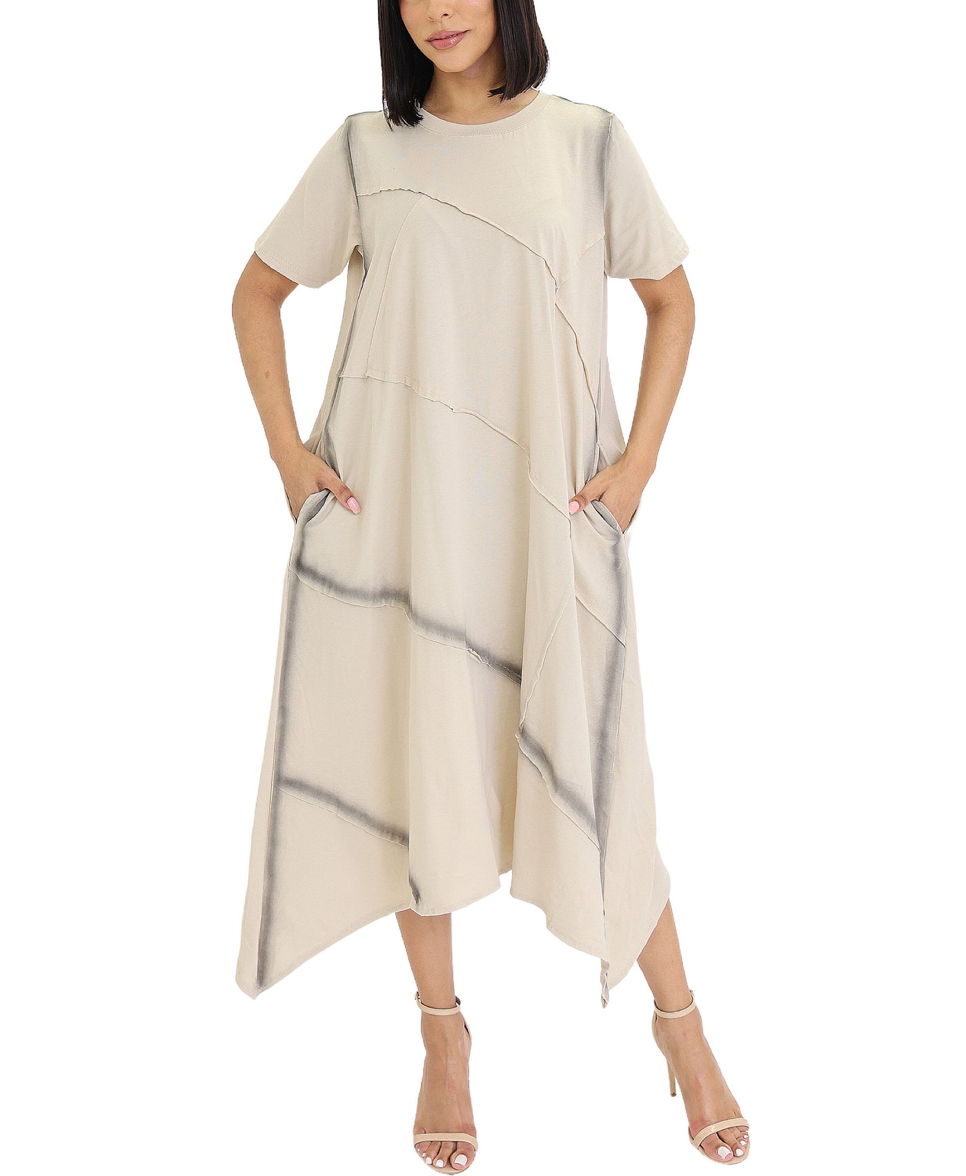 Asymmetrical Midi Dress view 1