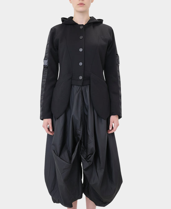 "Punk Queen" Topper w/ Hood view 