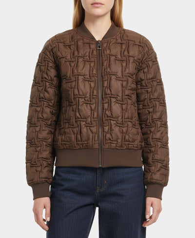 Bomber Jacket w/ Textured Detail image 1