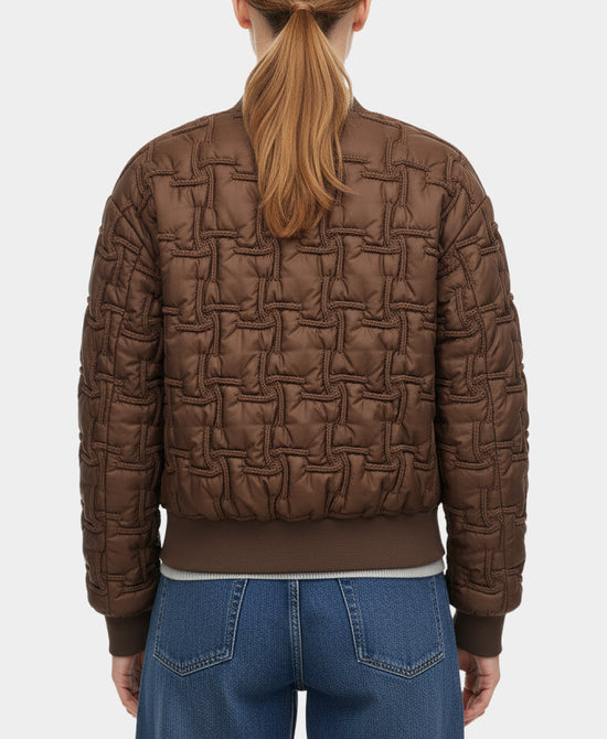 Bomber Jacket w/ Textured Detail view 