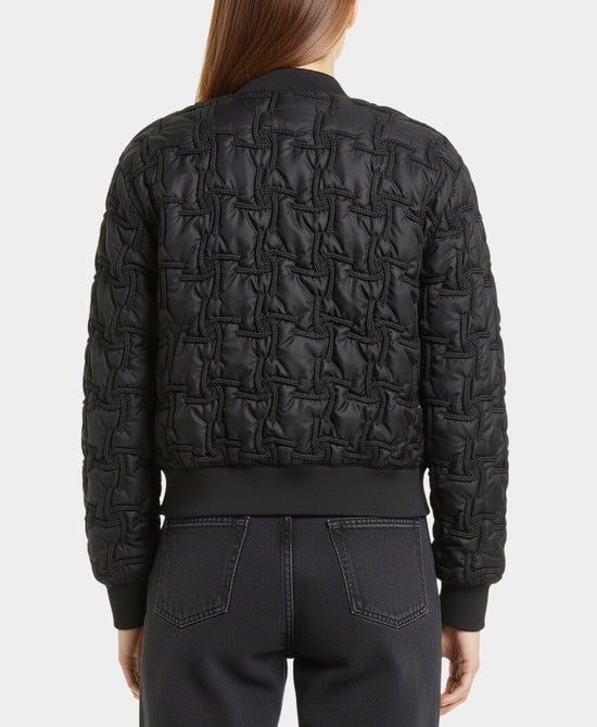Bomber Jacket w/ Textured Detail view 