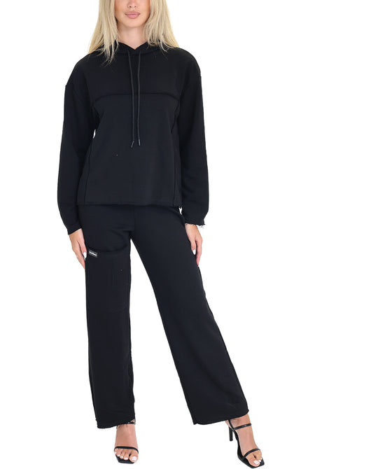 Eyelet Detail Back Top & Pants - 2 Pc Set view 