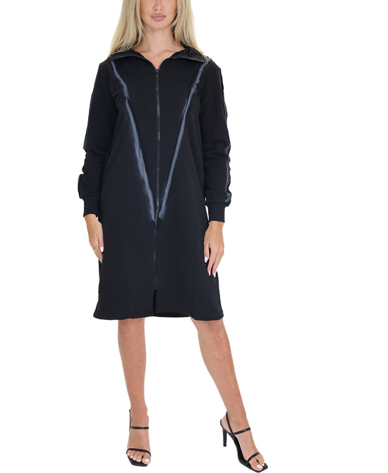 Zip Up Midi Dress view 