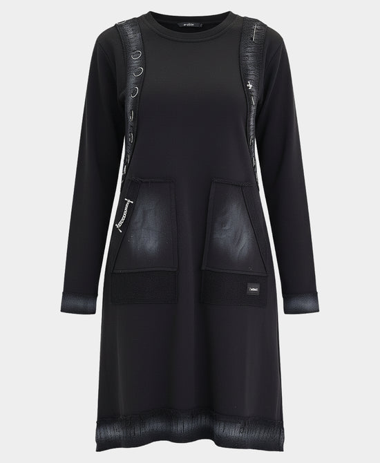 Distressed Dress w/ Rings view 