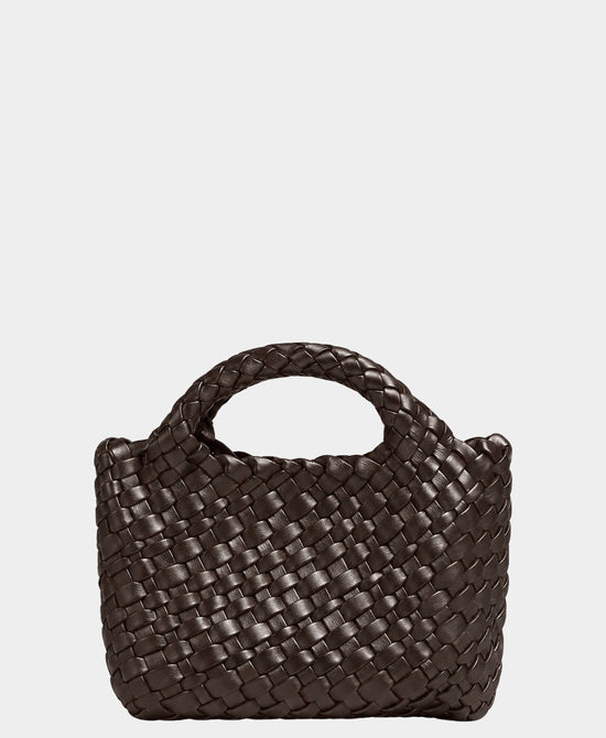 
2in1 Mini Woven Crossbody Bag in COFFEE view 2