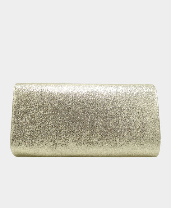 Metallic Clutch Bag w/ Metal Detail view 