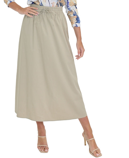 Solid Midi Skirt view 