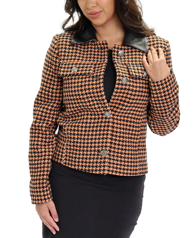 Houndstooth Wool Jacket image 1
