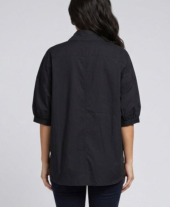 
Shirt w/ Oversized Snaps in BLACK view 2