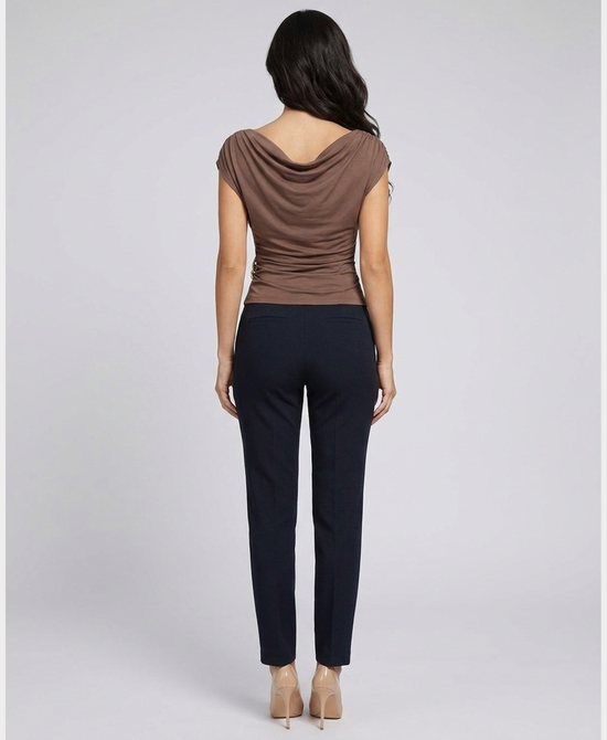 
Draped Top in BROWN view 2