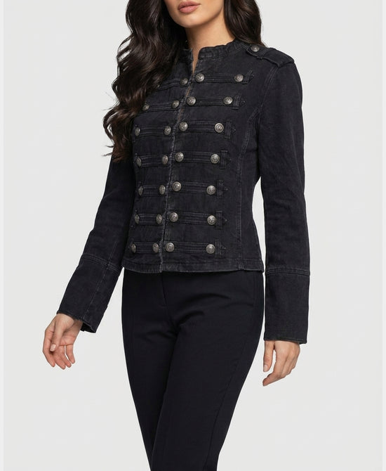 
Denim Band Jacket in BLACK view 1