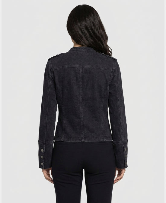 
Denim Band Jacket in BLACK view 2