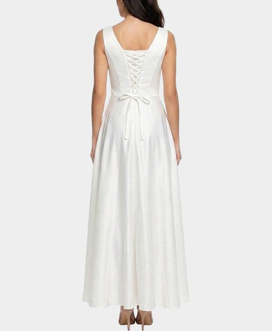 
Maxi Dress w/ Tie Back in WHITE view 2