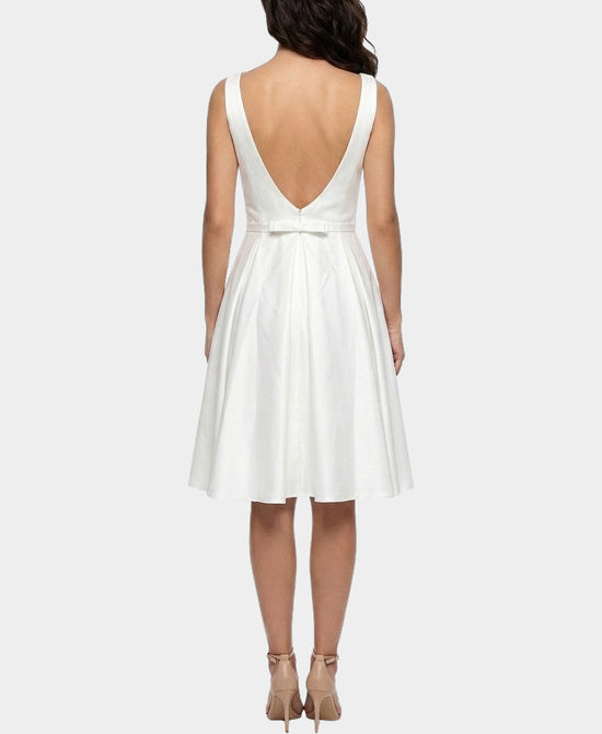 
Dress w/ Open & Bow Back in WHITE view 2