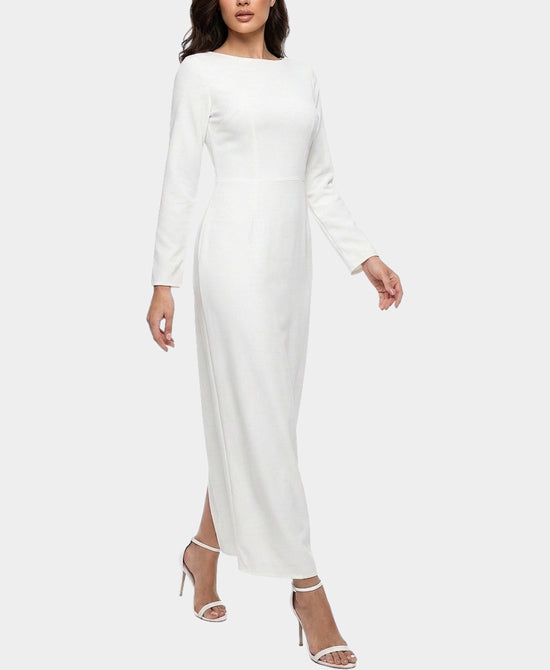 
Solid Maxi Dress in WHITE view 1