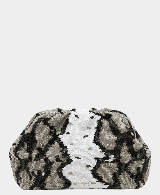 
Beaded Clutch Bag in BLACK/WHITE view 1