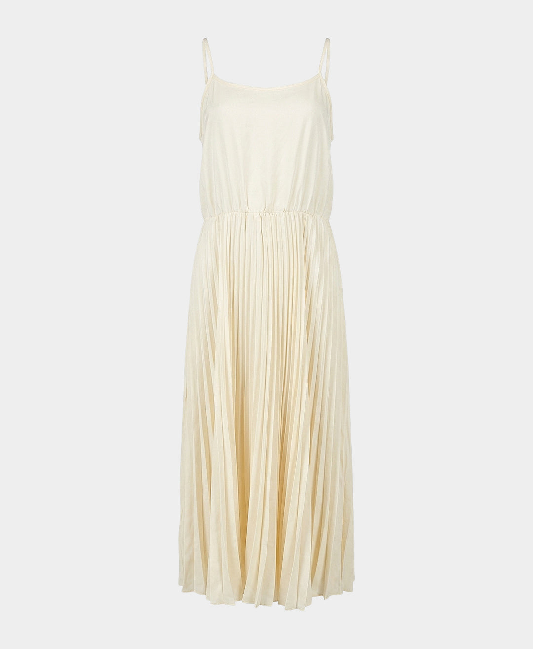 Satin Pleated Midi Dress – FOX'S