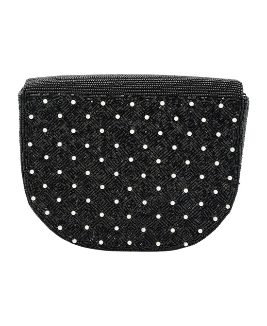 Beaded Flower Clutch Bag view 2