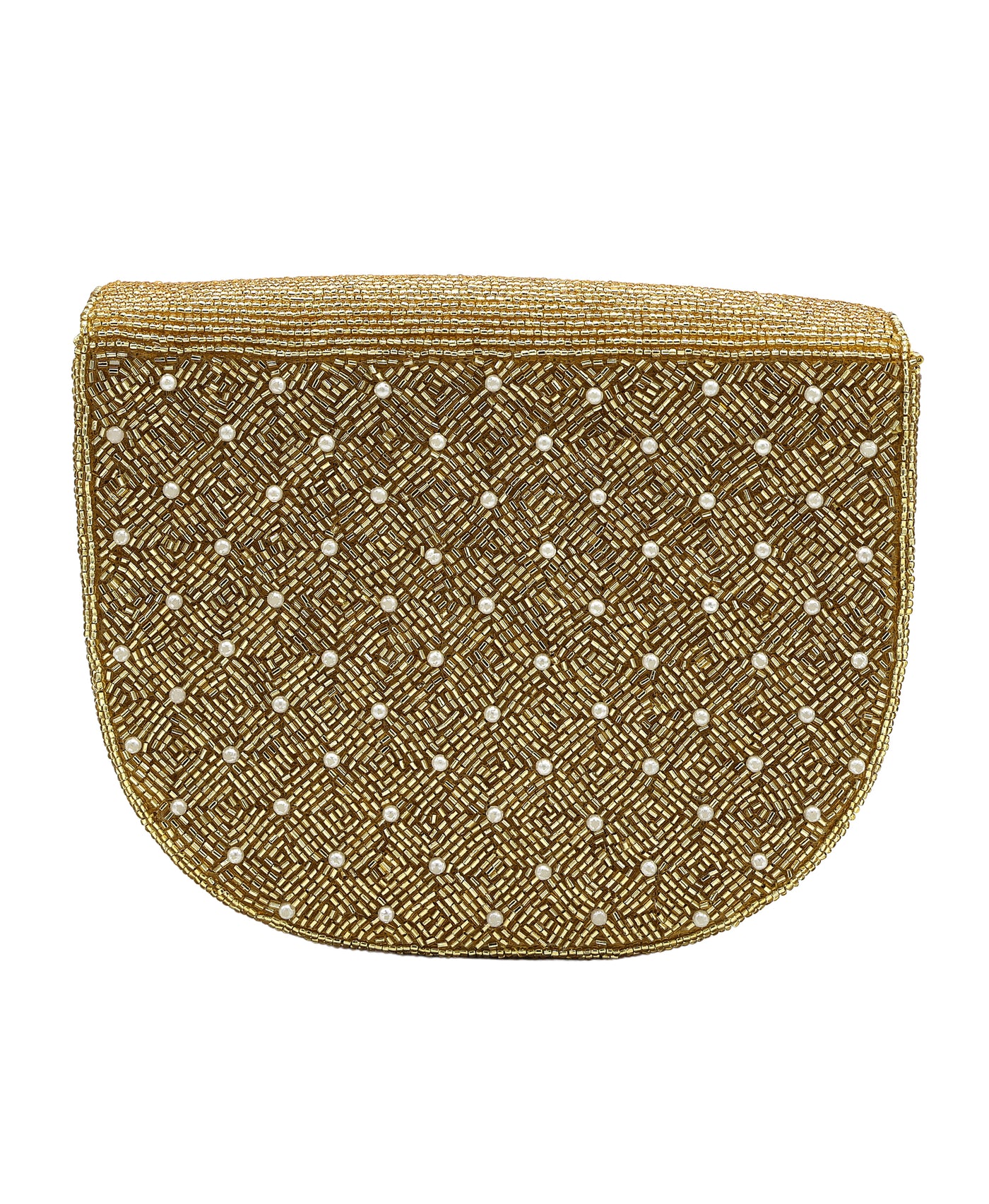 Beaded Flower Clutch Bag view 2