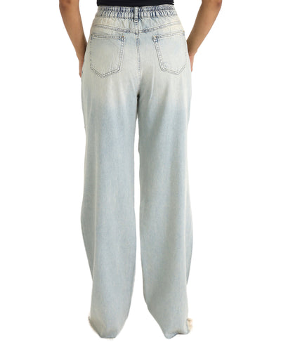 Distressed Jeans w/ Zipper Detail image 2