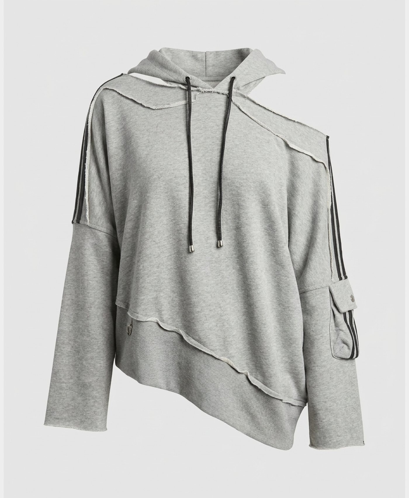 Asymmetrical Off The Shoulder Hoodie – FOX'S - Online