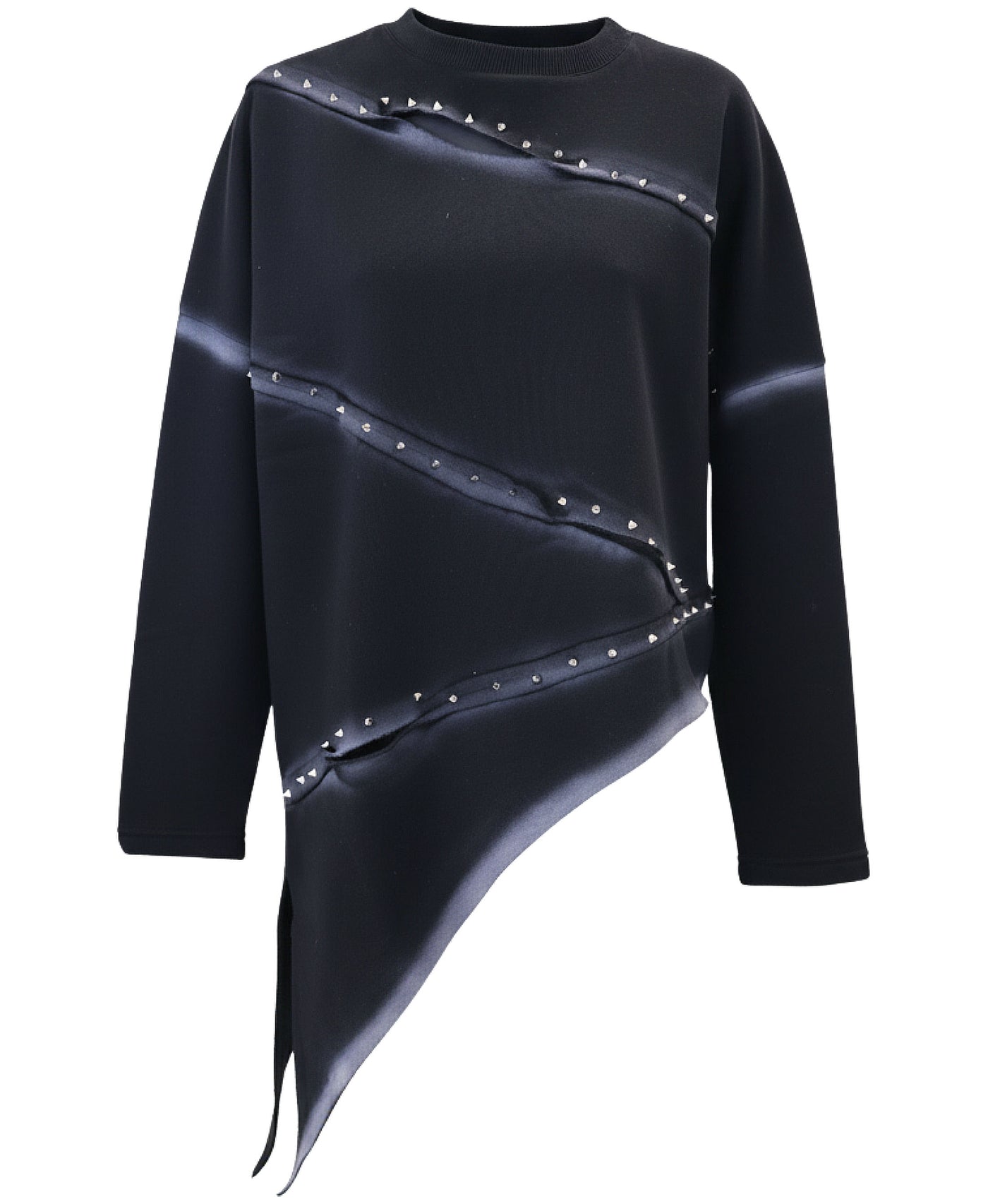 Studded Asymmetrical Sweatshirt view 1