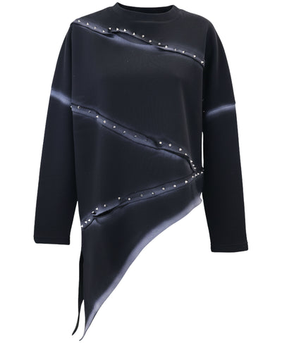 Studded Asymmetrical Sweatshirt image 1