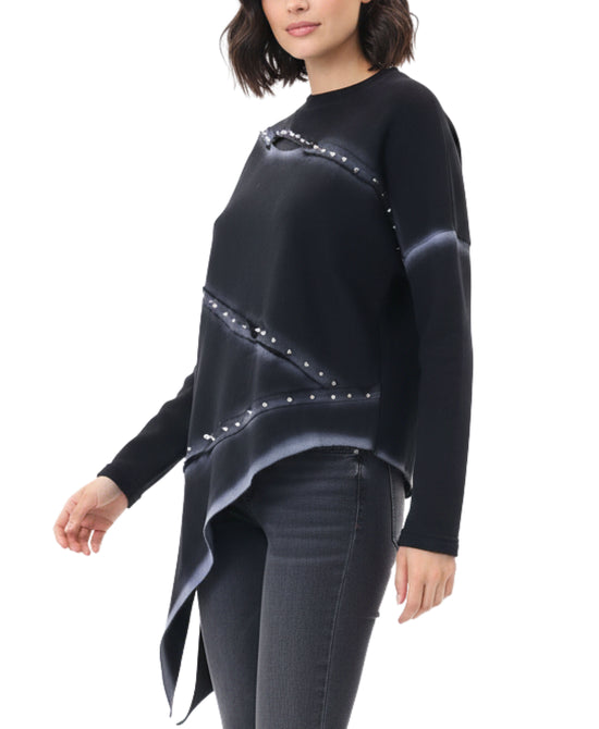 Studded Asymmetrical Sweatshirt view 