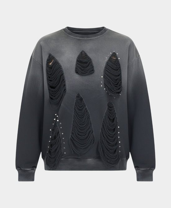 Distressed Ombre Top w/ Studs view 