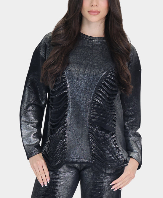 Foil Top w/ Distressed Detail view 