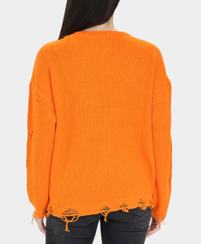 Distressed Sweater w/ Chains image 2