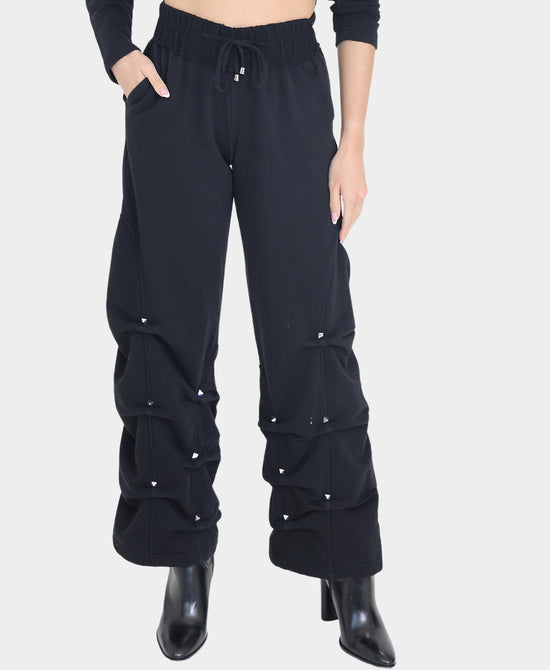 Ruched Sweatpants w/ Studs view 