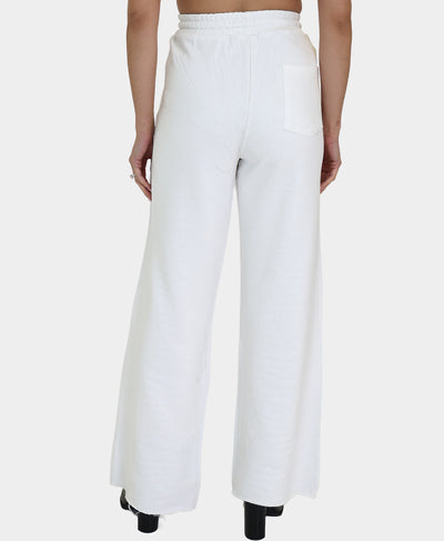 Distressed Sweatpants w/ Metallic Front